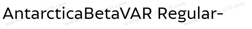 AntarcticaBetaVAR Regular字体转换